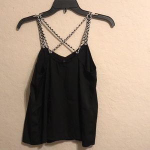 Jessica Simpson Black Thin Strap Top